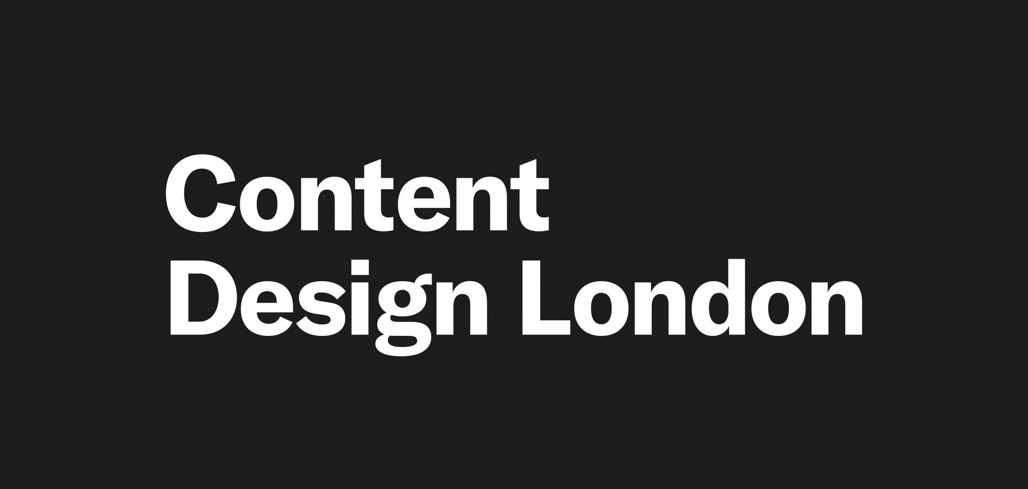 Content Design London